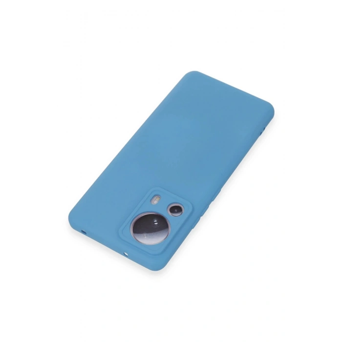 Newface Xiaomi Mi 13 Lite Kılıf Nano içi Kadife Silikon - Mavi