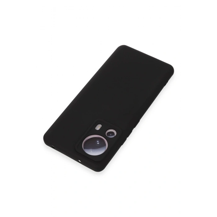 Newface Xiaomi Mi 13 Lite Kılıf Nano içi Kadife Silikon - Siyah