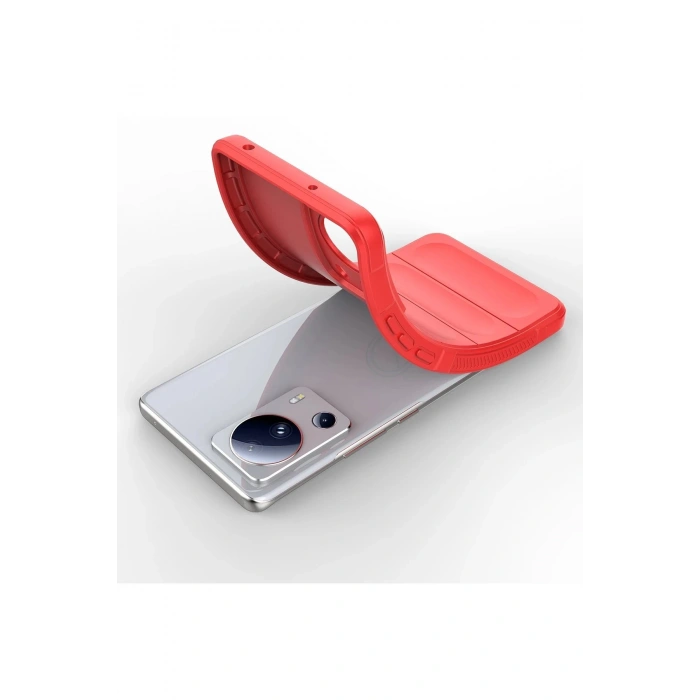 Newface Xiaomi Mi 13 Lite Kılıf Optimum Silikon - Kırmızı