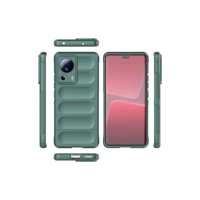 Newface Xiaomi Mi 13 Lite Kılıf Optimum Silikon - Koyu Yeşil