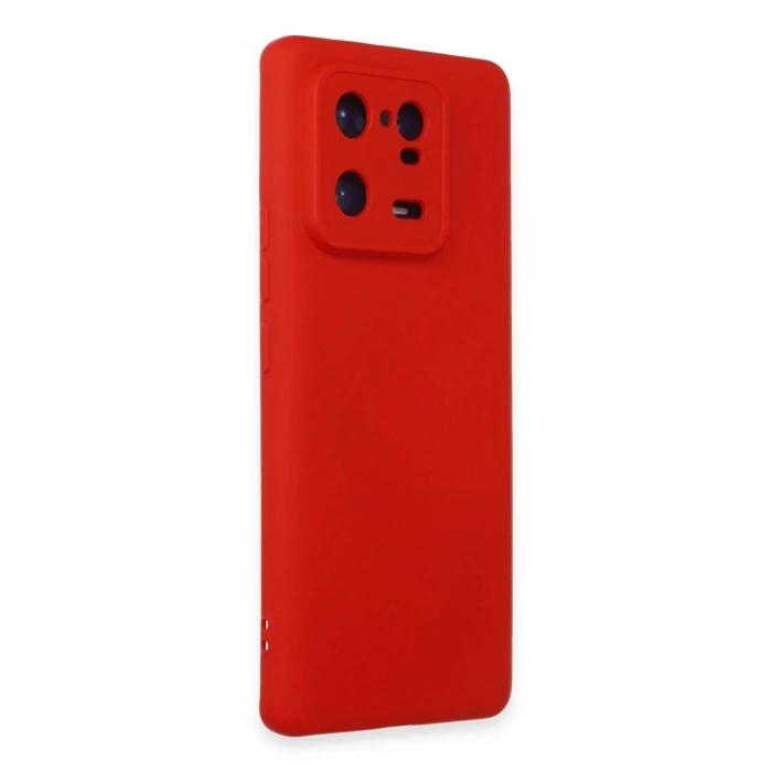 Newface Xiaomi Mi 13 Pro Kılıf Nano içi Kadife Silikon - Kırmızı