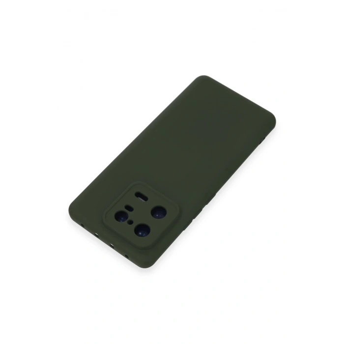 Newface Xiaomi Mi 13 Pro Kılıf Nano içi Kadife Silikon - Koyu Yeşil