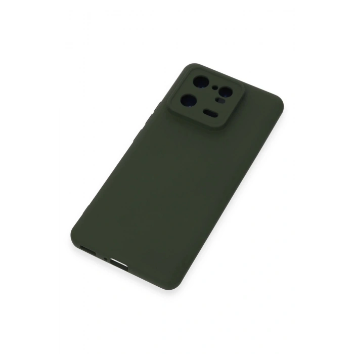 Newface Xiaomi Mi 13 Pro Kılıf Nano içi Kadife Silikon - Koyu Yeşil
