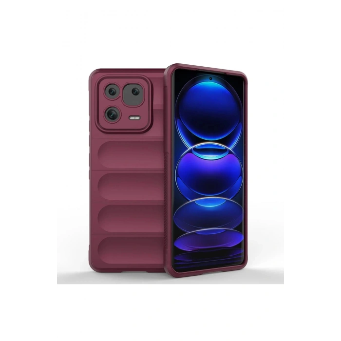 Newface Xiaomi Mi 13 Pro Kılıf Optimum Silikon - Bordo