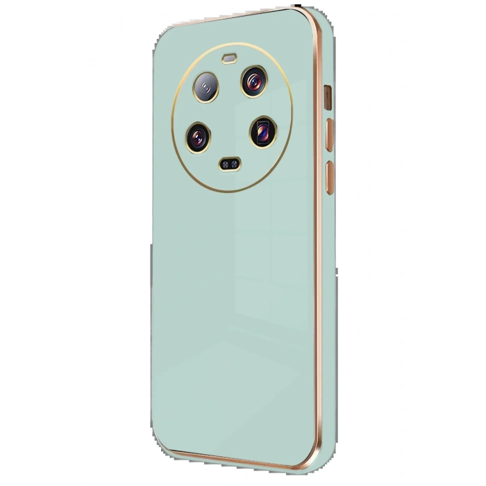 Newface Xiaomi Mi 14 Ultra Kılıf Volet Silikon - Açık Yeşil