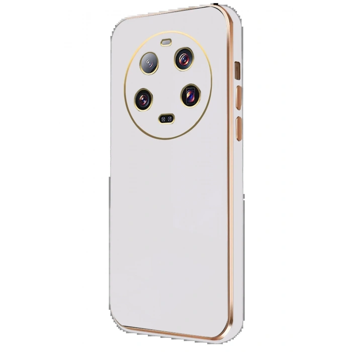 Newface Xiaomi Mi 14 Ultra Kılıf Volet Silikon - Beyaz