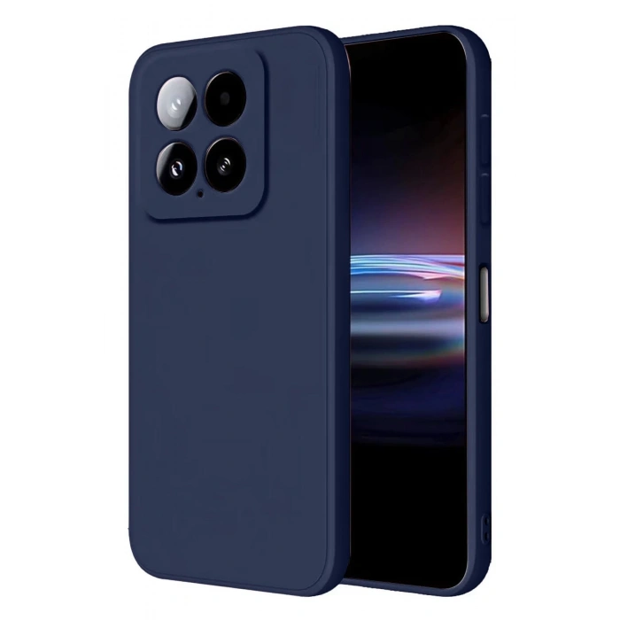 Newface Xiaomi Mi 14T Pro Kılıf Nano içi Kadife Silikon - Lacivert