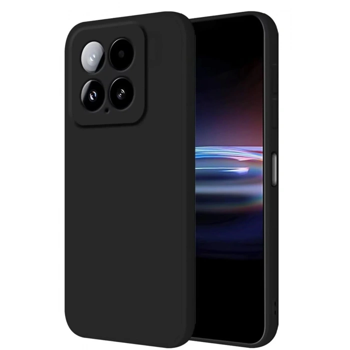 Newface Xiaomi Mi 14T Pro Kılıf Nano içi Kadife Silikon - Siyah