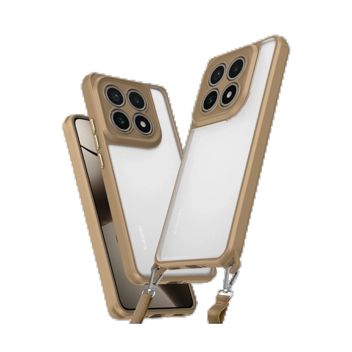 Newface Xiaomi Mi 14T Pro Kılıf Penta Silikon Kılıf - Çöl Titanyum