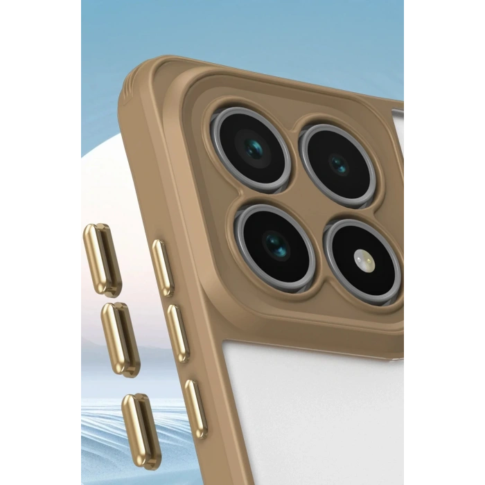 Newface Xiaomi Mi 14T Pro Kılıf Penta Silikon Kılıf - Çöl Titanyum