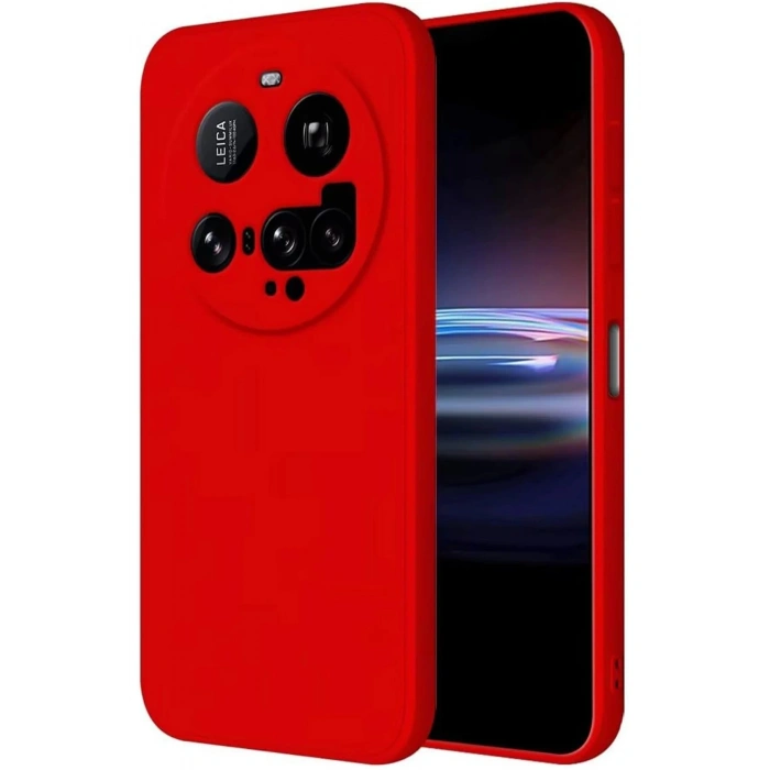 Newface Xiaomi Mi 15 Ultra Kılıf Nano içi Kadife Silikon - Kırmızı