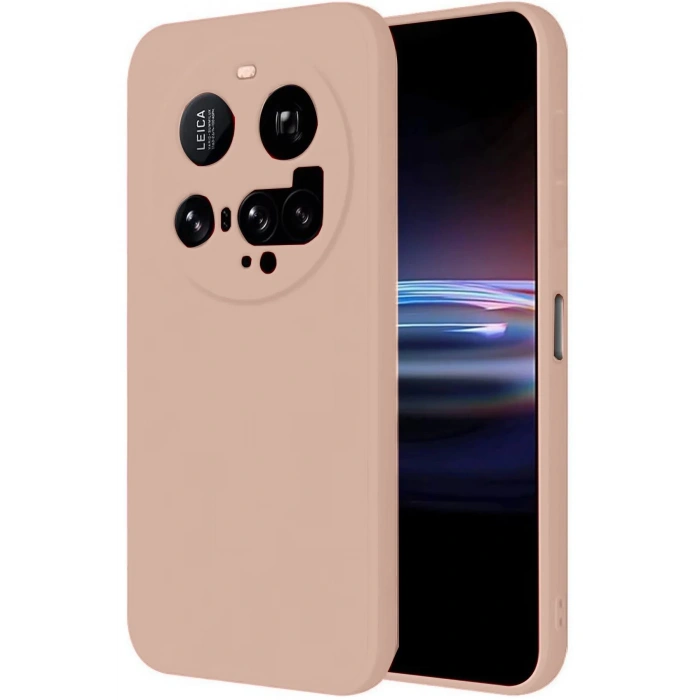 Newface Xiaomi Mi 15 Ultra Kılıf Nano içi Kadife Silikon - Pudra