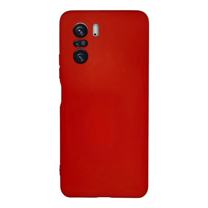 Newface Xiaomi Poco F3 Kılıf Nano içi Kadife Silikon - Kırmızı