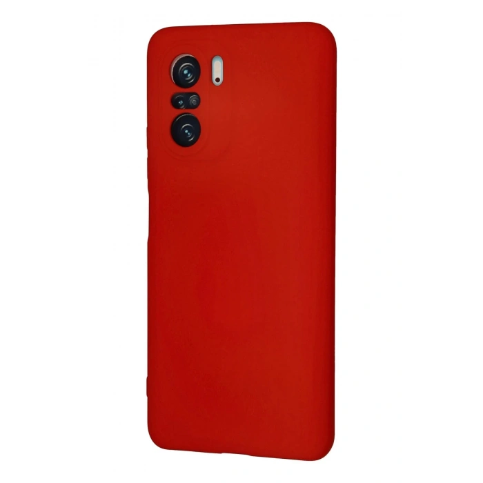 Newface Xiaomi Poco F3 Kılıf Nano içi Kadife Silikon - Kırmızı