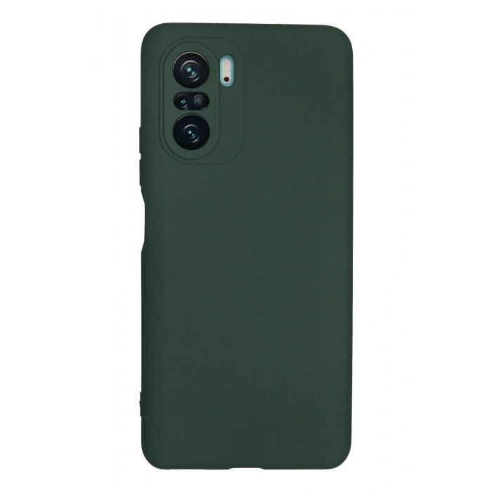 Newface Xiaomi Poco F3 Kılıf Nano içi Kadife Silikon - Koyu Yeşil