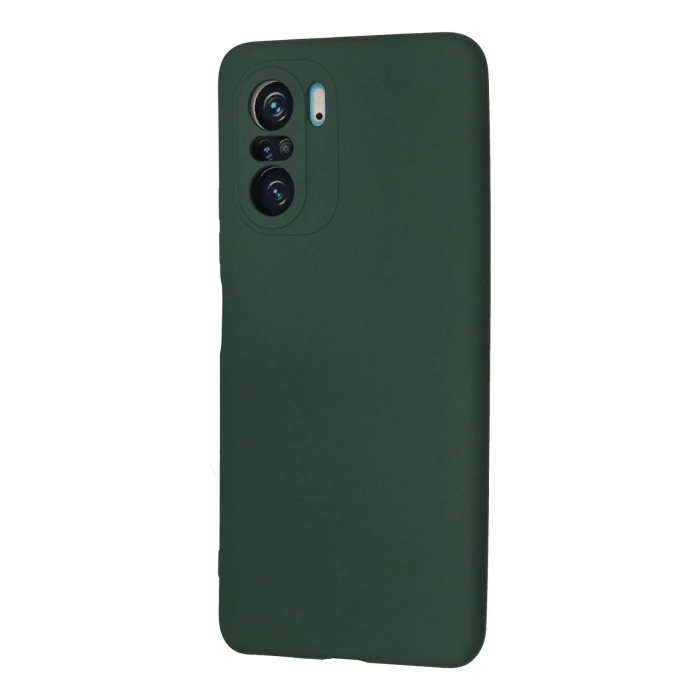 Newface Xiaomi Poco F3 Kılıf Nano içi Kadife Silikon - Koyu Yeşil