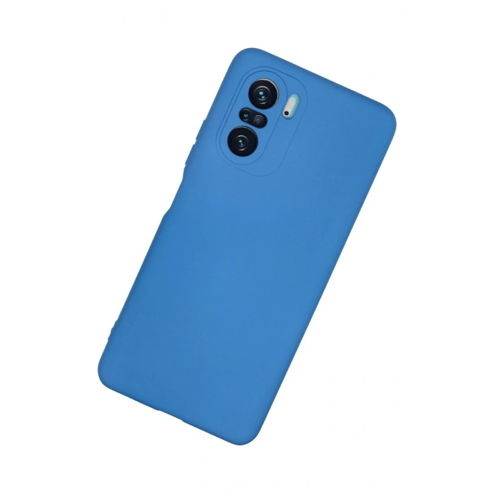 Newface Xiaomi Poco F3 Kılıf Nano içi Kadife Silikon - Mavi