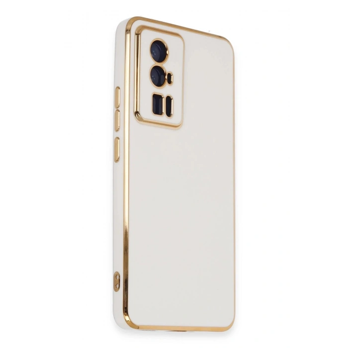 Newface Xiaomi Poco F5 Pro Kılıf Volet Silikon - Beyaz