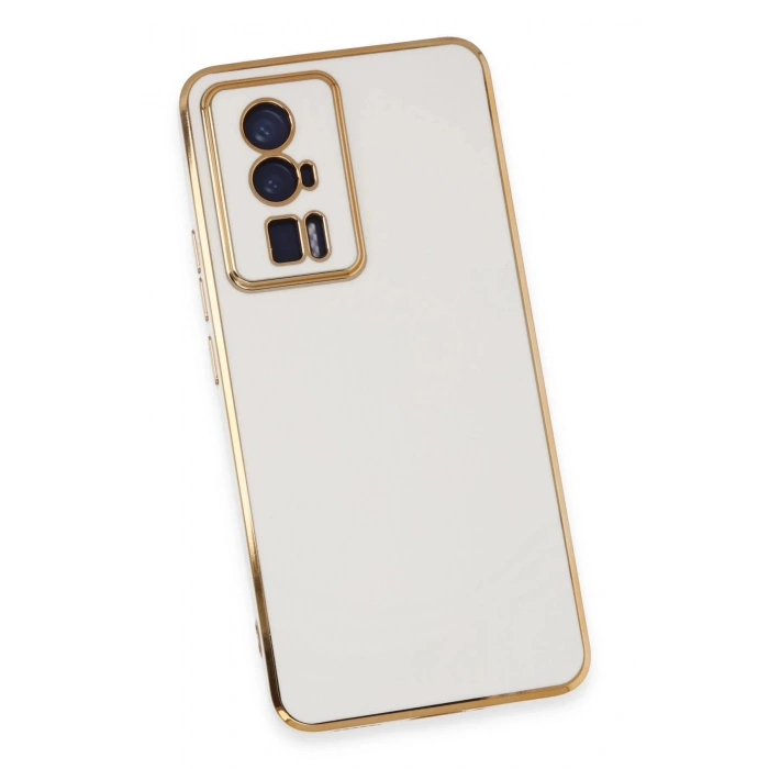 Newface Xiaomi Poco F5 Pro Kılıf Volet Silikon - Beyaz