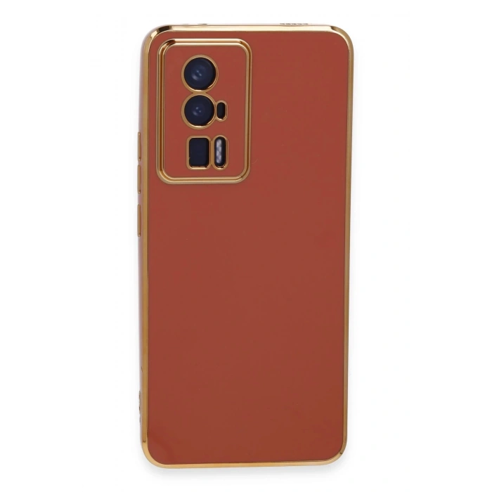 Newface Xiaomi Poco F5 Pro Kılıf Volet Silikon - Kırmızı