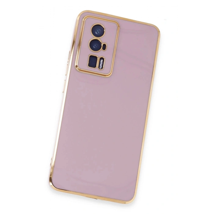 Newface Xiaomi Poco F5 Pro Kılıf Volet Silikon - Mor