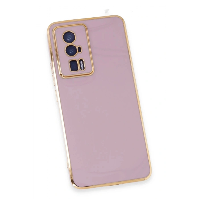 Newface Xiaomi Poco F5 Pro Kılıf Volet Silikon - Mor