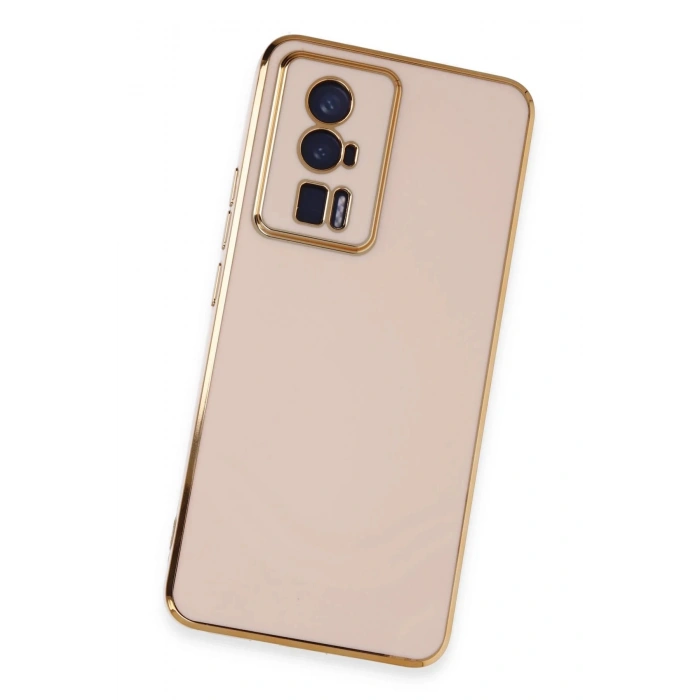 Newface Xiaomi Poco F5 Pro Kılıf Volet Silikon - Pembe