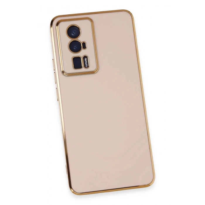 Newface Xiaomi Poco F5 Pro Kılıf Volet Silikon - Pembe