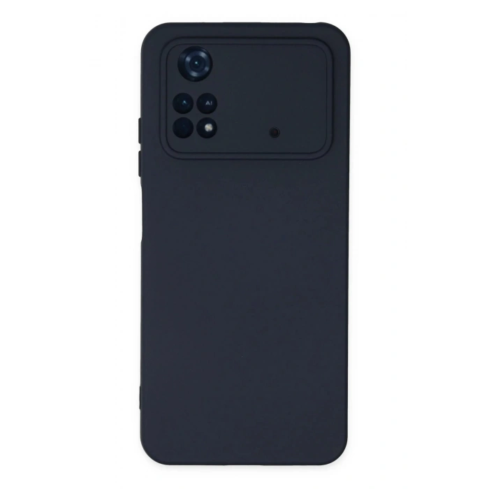 Newface Xiaomi Poco M4 Pro 4G Kılıf Nano içi Kadife Silikon - Lacivert