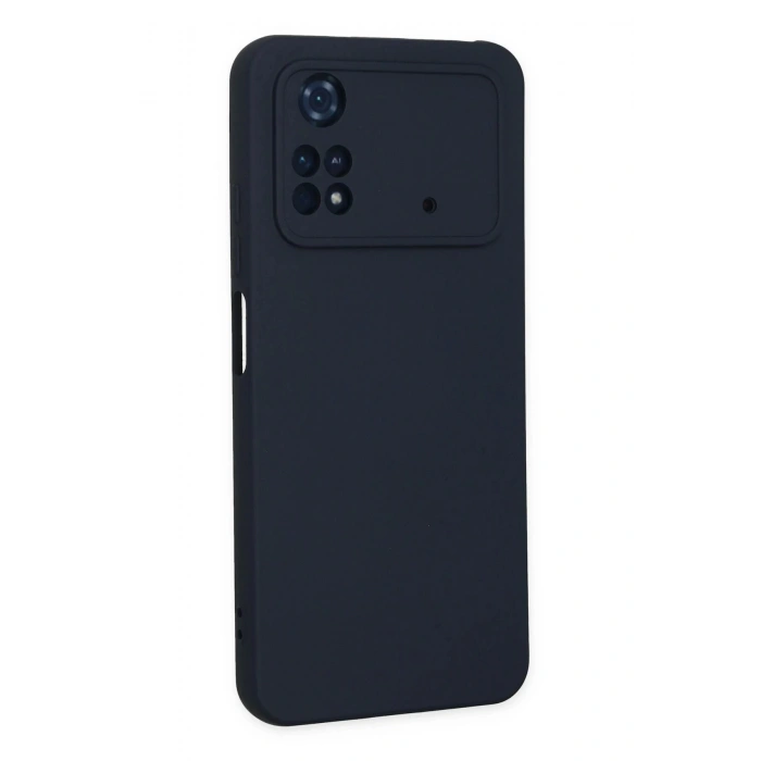 Newface Xiaomi Poco M4 Pro 4G Kılıf Nano içi Kadife Silikon - Lacivert