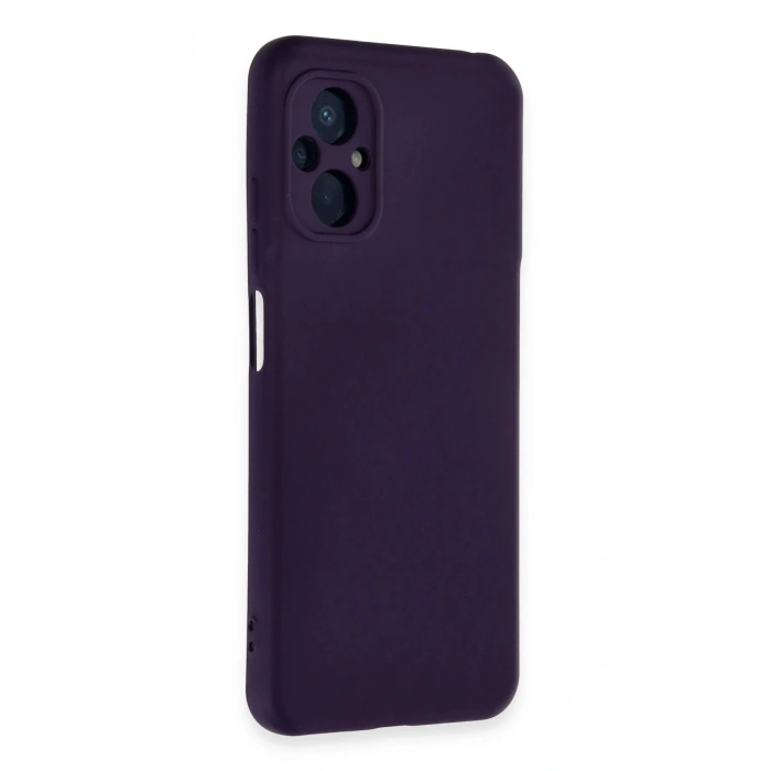 Newface Xiaomi Poco M5 Kılıf Nano içi Kadife Silikon - Mor