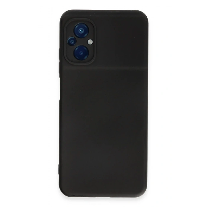 Newface Xiaomi Poco M5 Kılıf Nano içi Kadife Silikon - Siyah