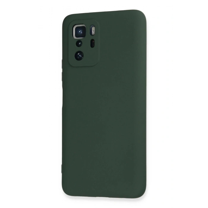 Newface Xiaomi Poco X3 GT Kılıf Nano içi Kadife Silikon - Koyu Yeşil