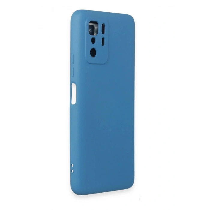 Newface Xiaomi Poco X3 GT Kılıf Nano içi Kadife Silikon - Mavi