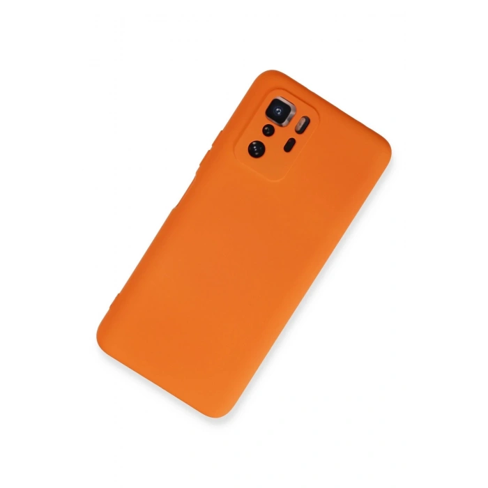 Newface Xiaomi Poco X3 GT Kılıf Nano içi Kadife Silikon - Turuncu