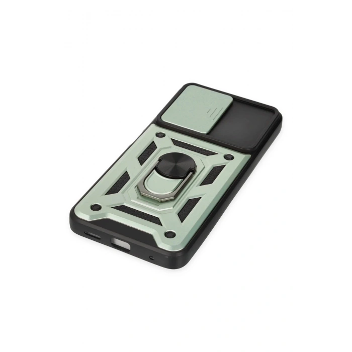 Newface Xiaomi Poco X3 GT Kılıf Pars Lens Yüzüklü Silikon - Yeşil