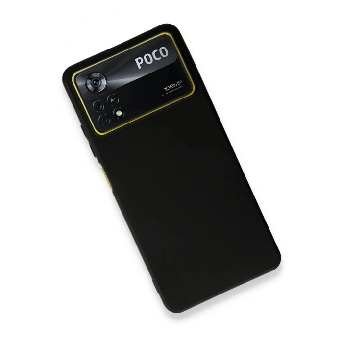Newface Xiaomi Poco X4 Pro 5G Kılıf First Silikon - Siyah