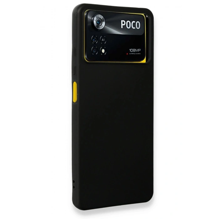 Newface Xiaomi Poco X4 Pro 5G Kılıf First Silikon - Siyah