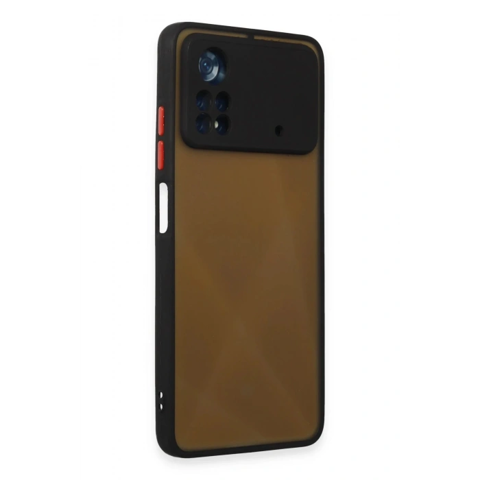 Newface Xiaomi Poco X4 Pro 5G Kılıf Montreal Silikon Kapak - Siyah