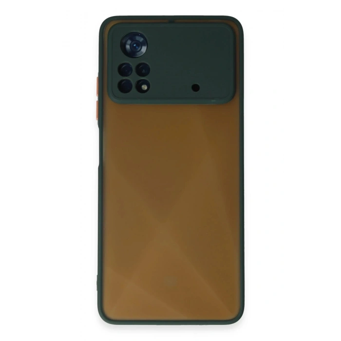 Newface Xiaomi Poco X4 Pro 5G Kılıf Montreal Silikon Kapak - Yeşil