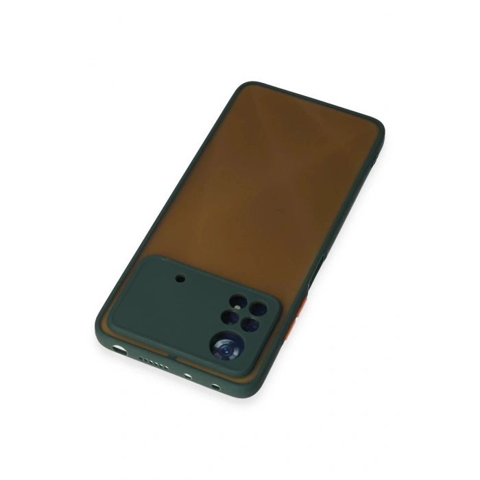 Newface Xiaomi Poco X4 Pro 5G Kılıf Montreal Silikon Kapak - Yeşil