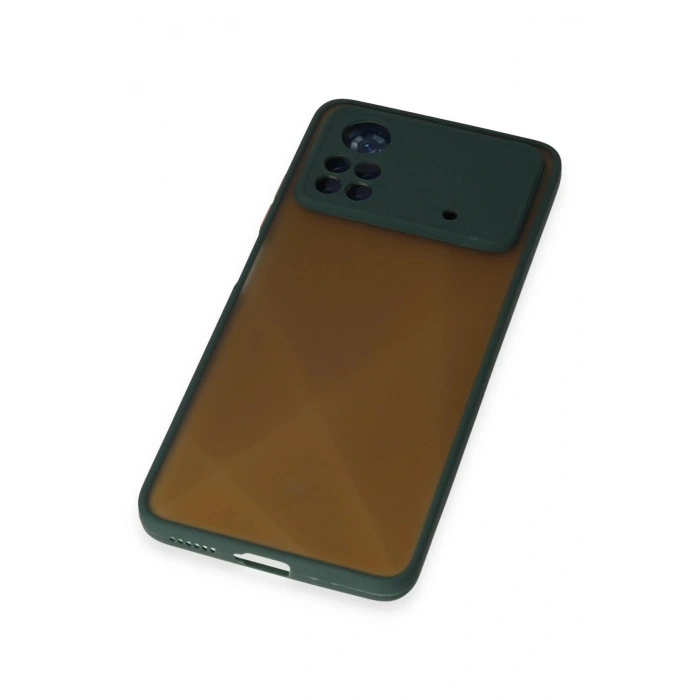 Newface Xiaomi Poco X4 Pro 5G Kılıf Montreal Silikon Kapak - Yeşil