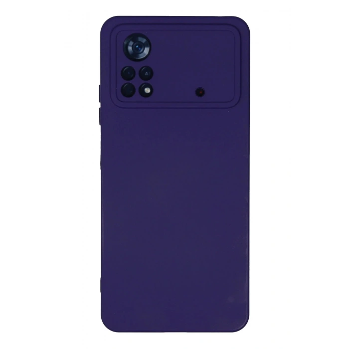 Newface Xiaomi Poco X4 Pro 5G Kılıf Nano içi Kadife Silikon - Mor