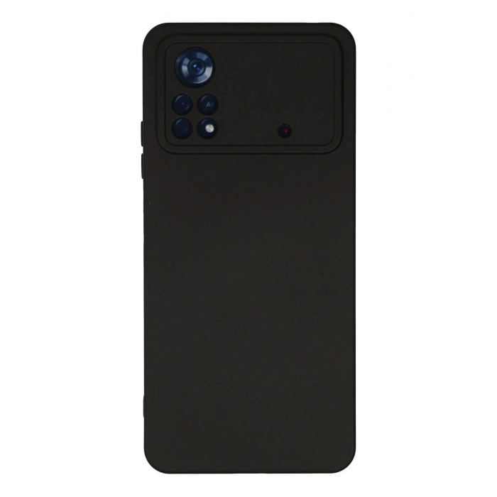 Newface Xiaomi Poco X4 Pro 5G Kılıf Nano içi Kadife Silikon - Siyah