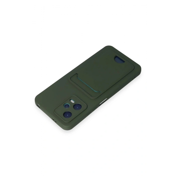 Newface Xiaomi Poco X5 5G Kılıf Kelvin Kartvizitli Silikon - Koyu Yeşil