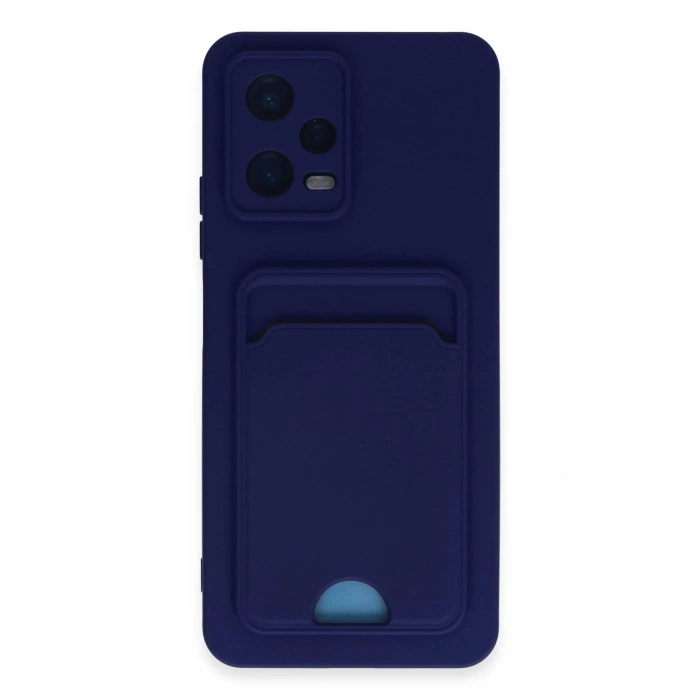 Newface Xiaomi Poco X5 5G Kılıf Kelvin Kartvizitli Silikon - Lacivert