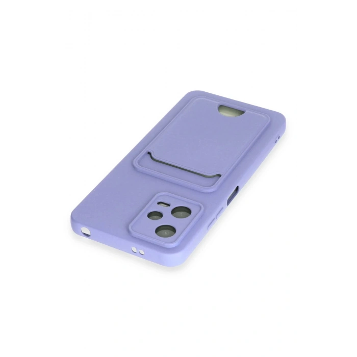 Newface Xiaomi Poco X5 5G Kılıf Kelvin Kartvizitli Silikon - Lila