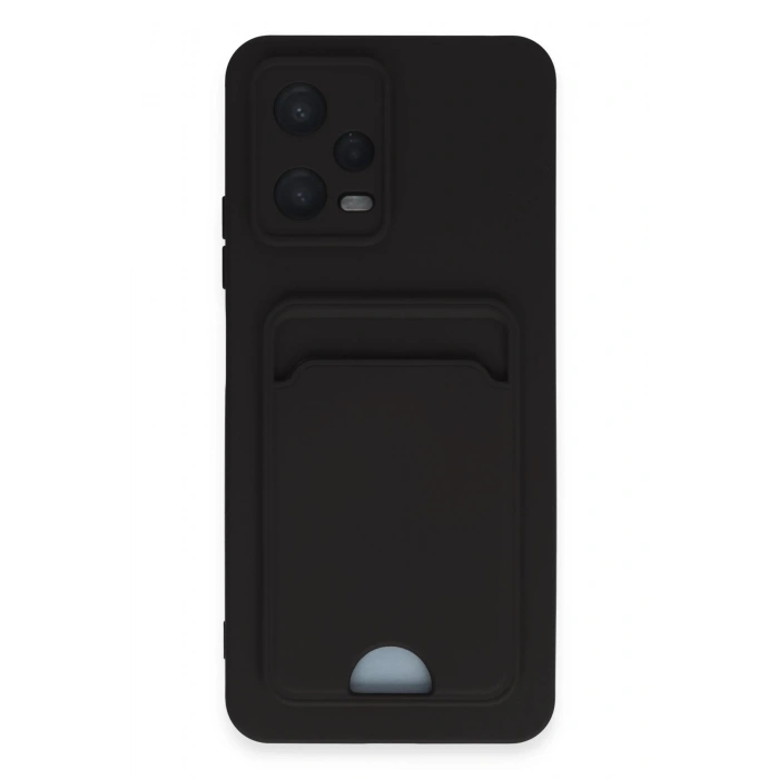 Newface Xiaomi Poco X5 5G Kılıf Kelvin Kartvizitli Silikon - Siyah