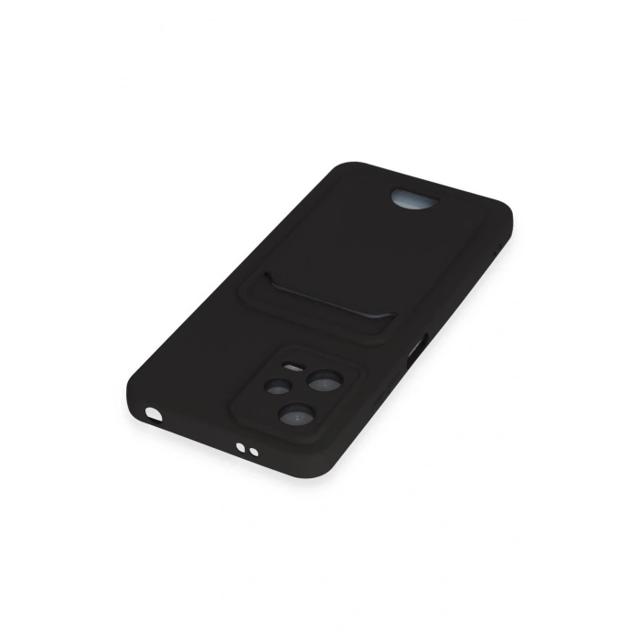 Newface Xiaomi Poco X5 5G Kılıf Kelvin Kartvizitli Silikon - Siyah