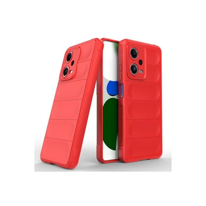 Newface Xiaomi Poco X5 5G Kılıf Optimum Silikon - Kırmızı